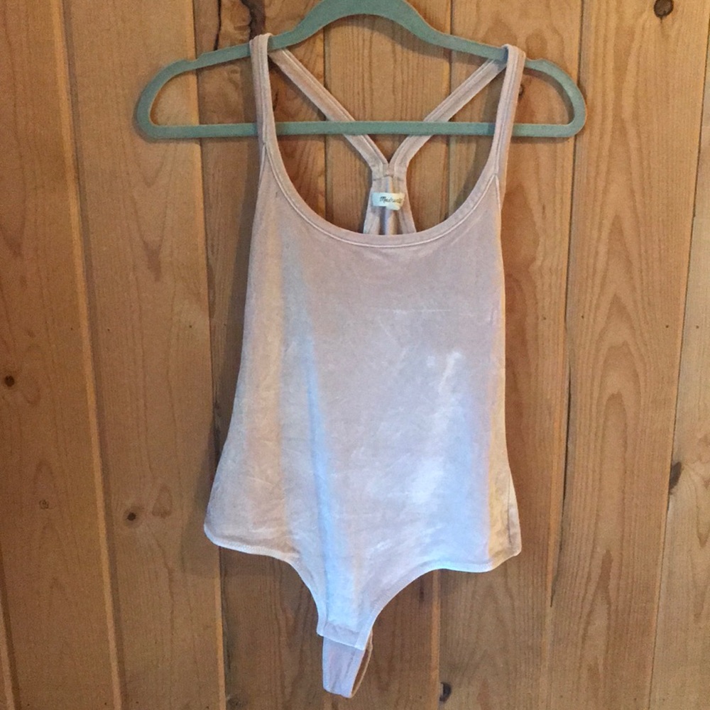 Madewell velvet bodysuit